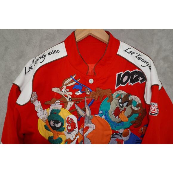 VTG LOT 29 Looney Tunes Motorcycle Jacket Men Large Acme Motors Bugs Bunny Taz - Picture 5 of 12